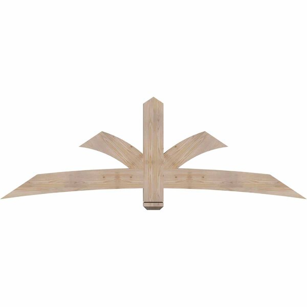 Ekena Millwork Davenport Smooth Timber Gable Bracket, Douglas Fir, 84"W x 28"H x 3 1/2"D x 5 1/2"F, 8/12 Pitch GBW084X28X0406DAV00SDF - main